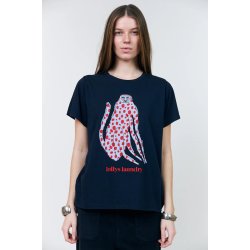 Roma ll cat t-shirt Lollys Laundry, dark blue
