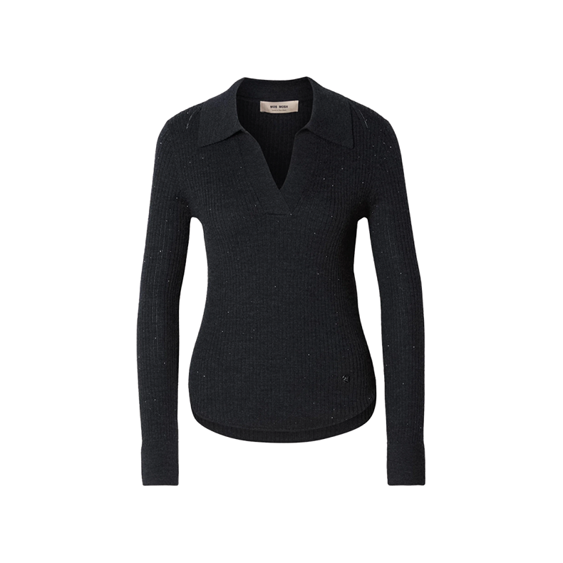 MMronika wool knit polo Mos Mosh, phanton