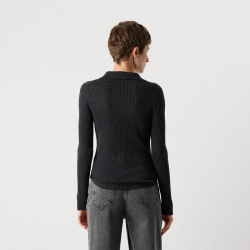 MMronika wool knit polo Mos Mosh, phanton