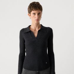 MMronika wool knit polo Mos Mosh, phanton