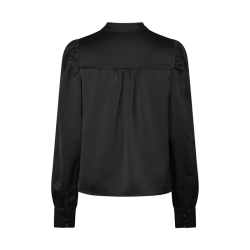 Rosslyn heavy sateen blouse Neo Noir, black