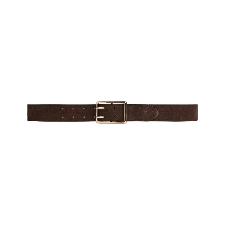 Suede belt Depeche, dark brown