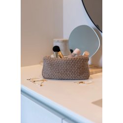 Strikket clutch By LOHN, tiger melange