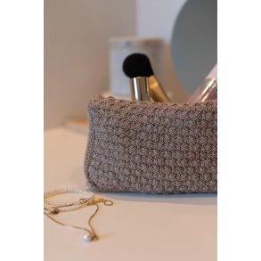 Strikket clutch By LOHN, tiger melange