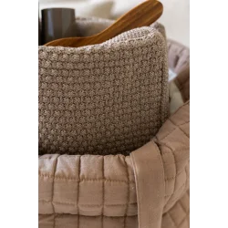 Strikket toilettaske By LOHN, tiger melange