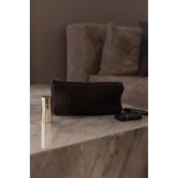 Strikket clutch By LOHN, chocolate