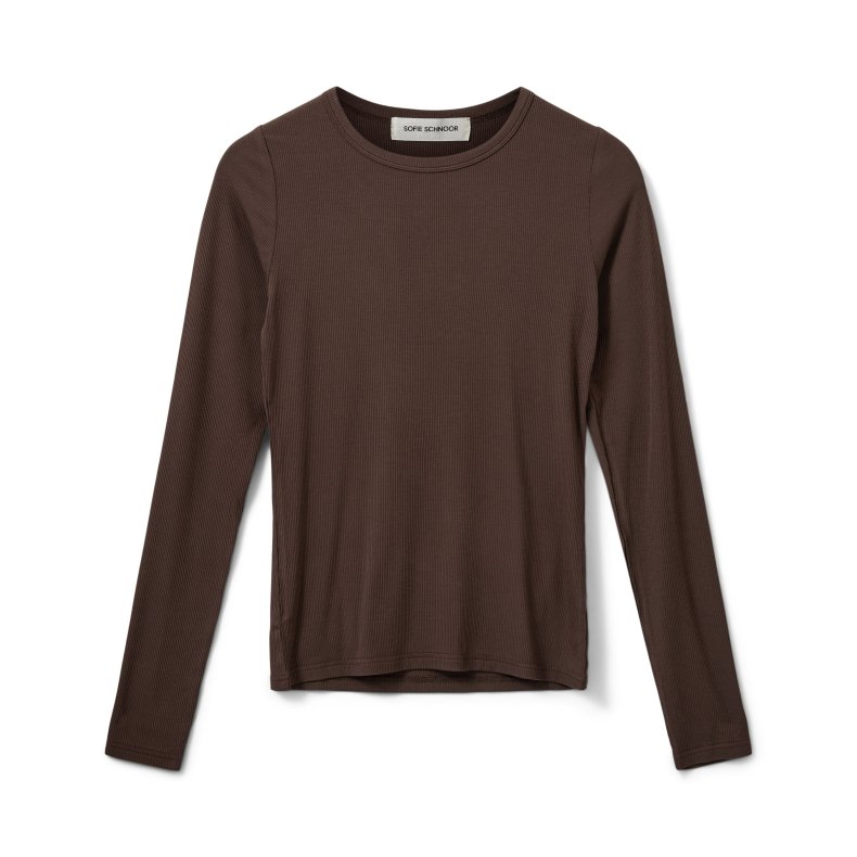Petricia long sleeve t-shirt Sofie Schnoor, brown fudge