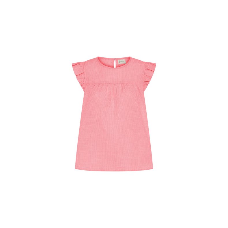 Stockholm sl top frau, hot coral stripe