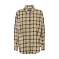 Sahim shirt My Essential Wardrobe, capers w. brown