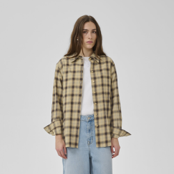 Sahim shirt My Essential Wardrobe, capers w. brown