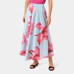 Savannah skirt Karmamia, fuchsia maxi flower
