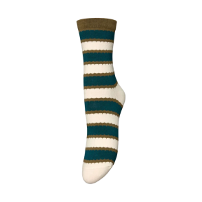 Scallopia cotta sock Beck S�ndergaard, mediteal green