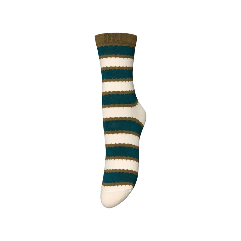 Scallopia cotta sock Beck S�ndergaard, mediteal green