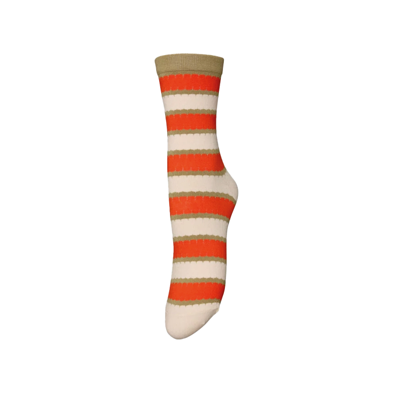 Scallopia cotta sock Beck S�ndergaard, grenadine red
