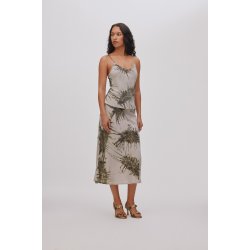 Elmi sea urchin crop bias skirt, grey combo