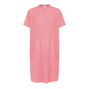 Seoul ss dress frau, hot coral stripe