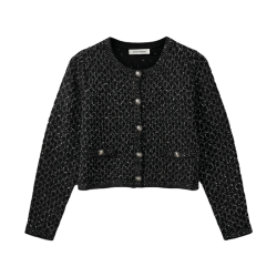 Carnet cardigan Sofie Schnoor, black glitter