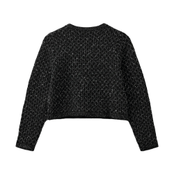Carnet cardigan Sofie Schnoor, black glitter