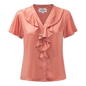 Sophia short blouse Karmamia, semi rich peach