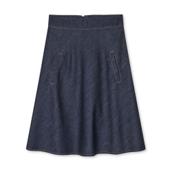 Air denim stelly skirt Mads N�rgaard, mid blue denim