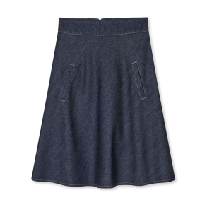 Air denim stelly skirt Mads N�rgaard, mid blue denim