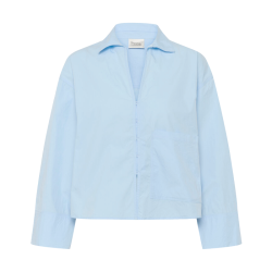 Sunna boxy short shirt My Essential Wardrobe, cashmere blue