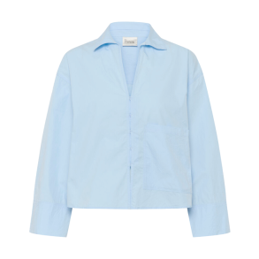 Sunna boxy short shirt My Essential Wardrobe, cashmere blue