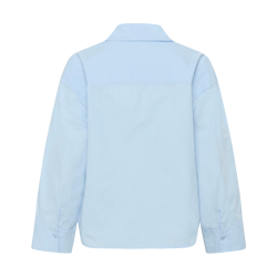 Sunna boxy short shirt My Essential Wardrobe, cashmere blue
