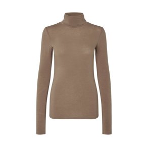 Matima T-Neck Tee Second Female, grey melange