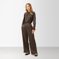 Tara blouse Karmamia, houndstooth