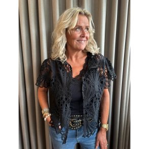 Thyra lace blouse Tim & Simonsen, black