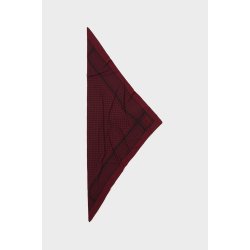 Triangle trinity M cashmere scarf Lala Berlin, bordeaux