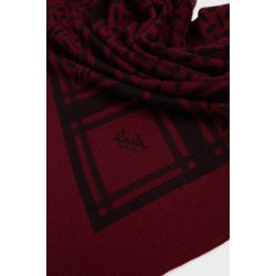 Triangle trinity M cashmere scarf Lala Berlin, bordeaux