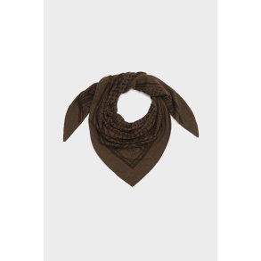 Triangle trinity M cashmere scarf Lala Berlin, castagna