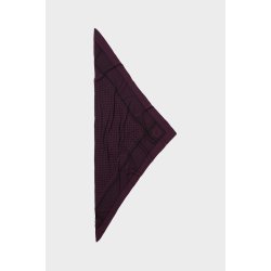 Triangle trinity M cashmere scarf Lala Berlin, mosto