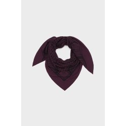 Triangle trinity M cashmere scarf Lala Berlin, mosto