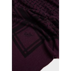 Triangle trinity M cashmere scarf Lala Berlin, mosto