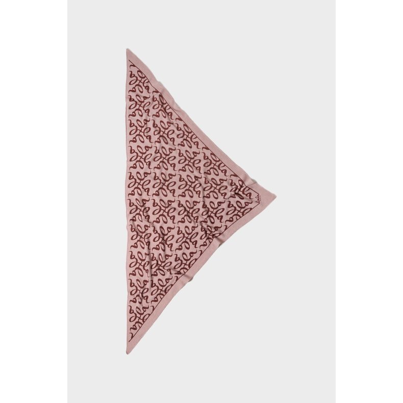 Triangle lalagram M cashmere scarf Lala Berliin, carneo