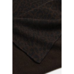 Triangle leo M cashmere scarf Lala Berlin, blend caffee