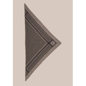 Triangle trinity M cashmere scarf Lala Berlin, stradivari dark brown