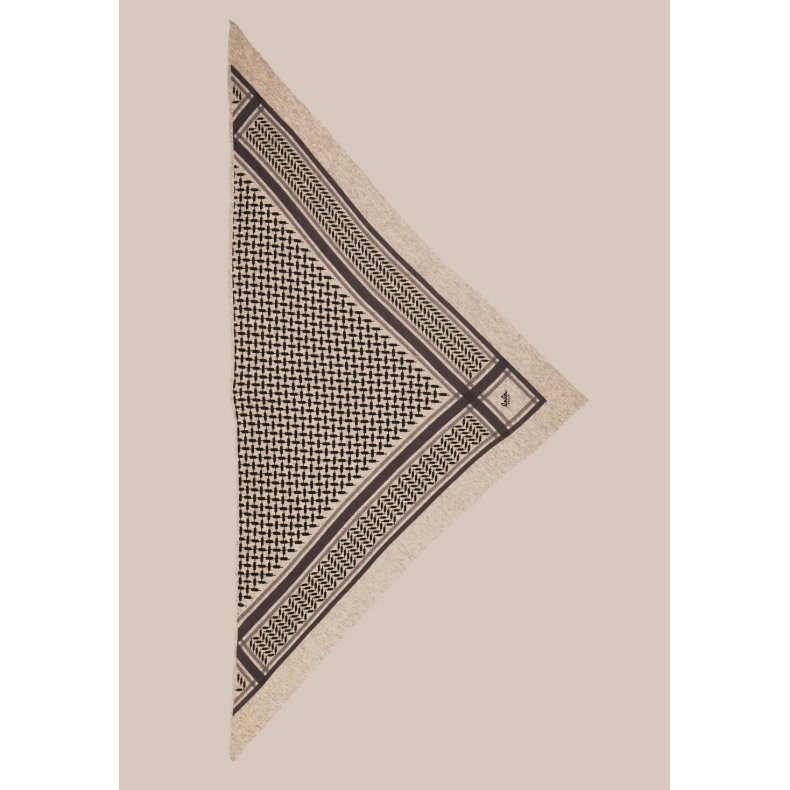 Triangle trinity M cashmere scarf Lala Berlin, dune beige 