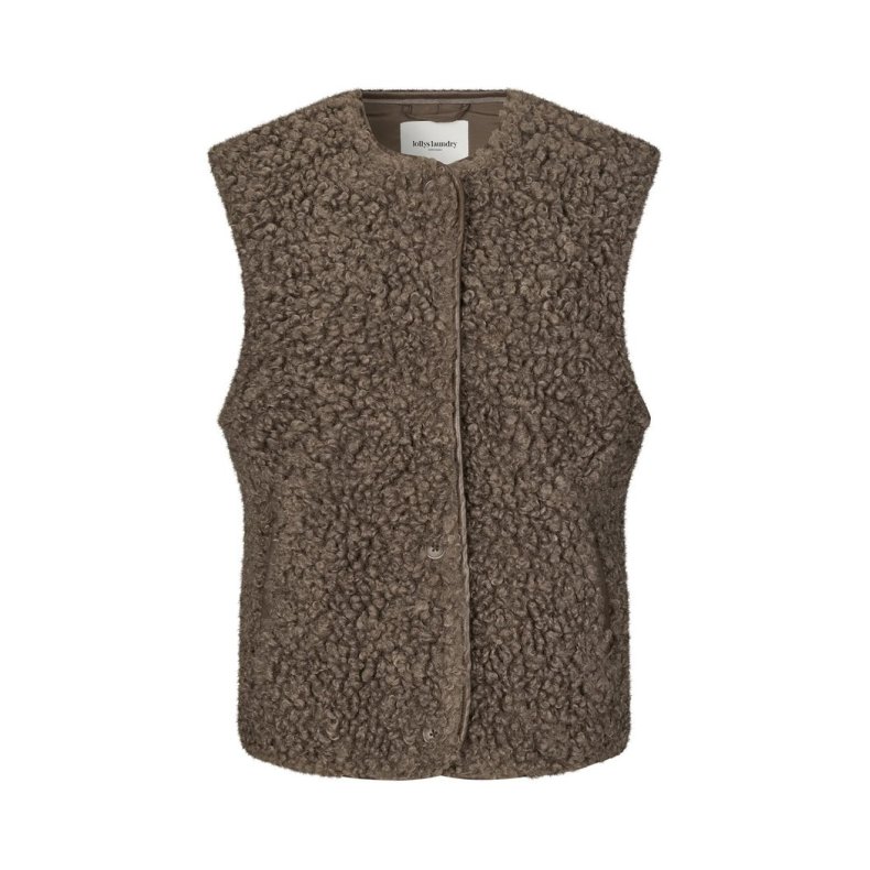 Vadall vest sl Lollys Laundry, dark mokka