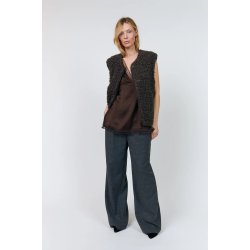 Vadall vest sl Lollys Laundry, dark mokka
