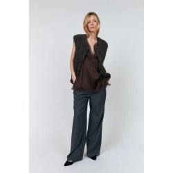 Vadall vest sl Lollys Laundry, dark mokka