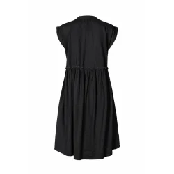 Devina cotton dress Rabens Saloner, black M