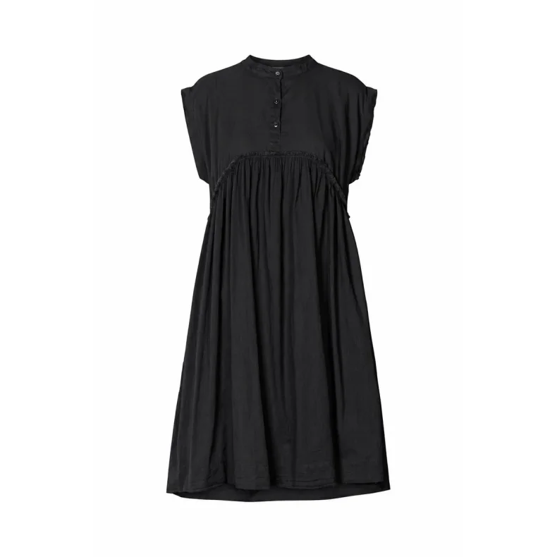 Devina cotton dress Rabens Saloner, black M