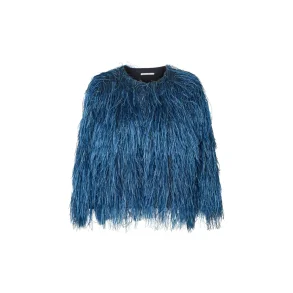 Safi plume blouse Rabens Saloner, navy