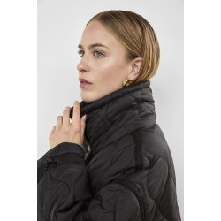 Alba quilted coat WithBlack, black