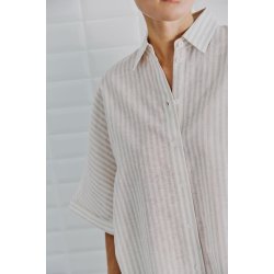 Bianca batsleeve shirt WithBlack, summer grey