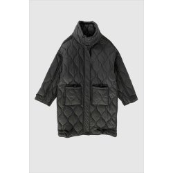 Alba quilted coat WithBlack, black